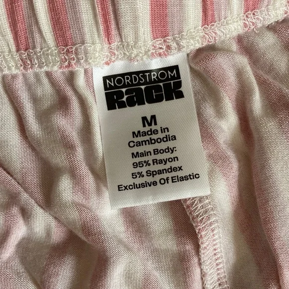 Striped Pink Button-Up Pajama Set - Picture 3 of 4